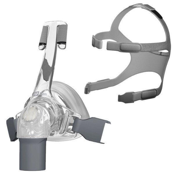 Eson Mask Frame Next to Headgear